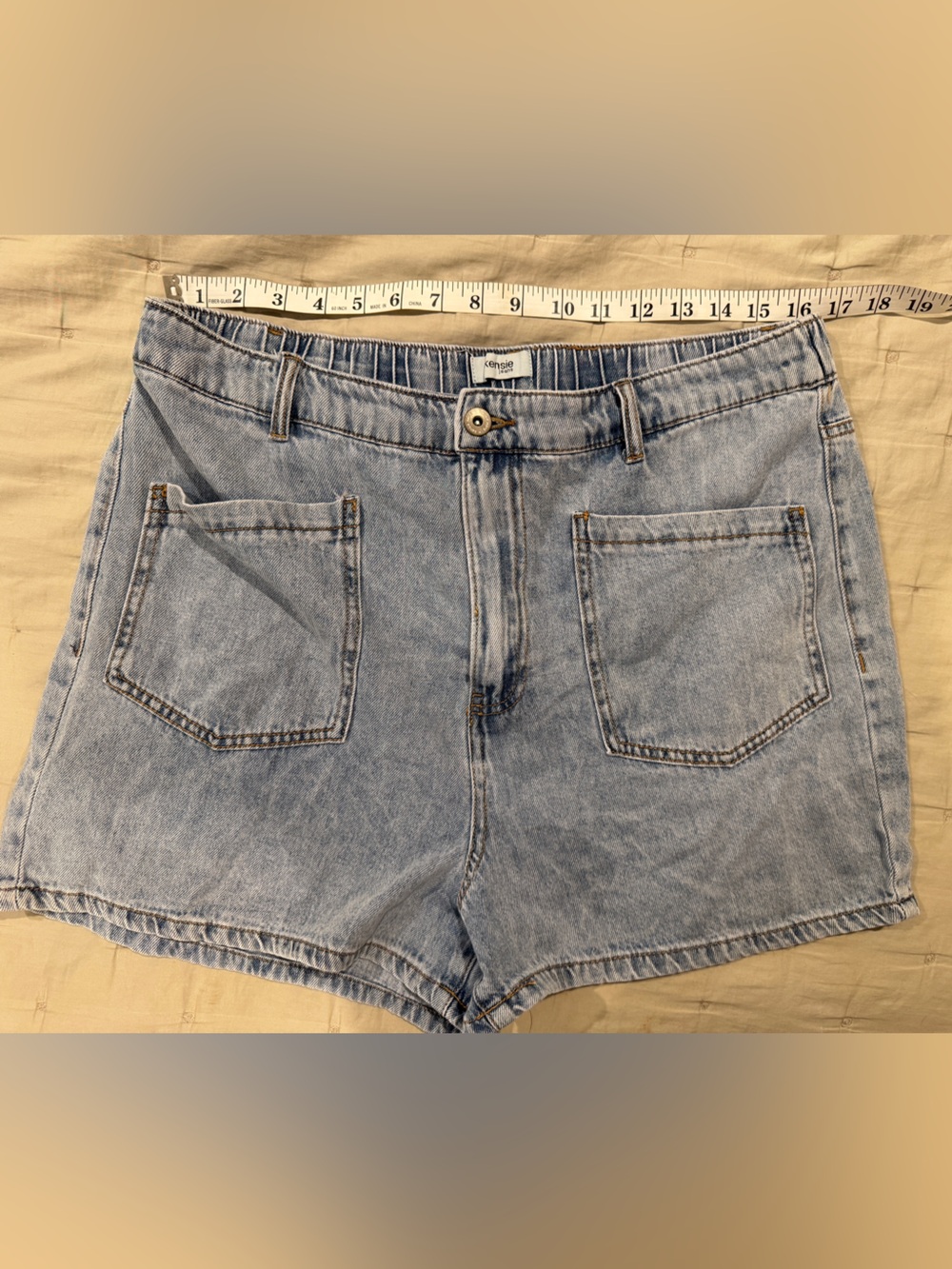 Kensie Light Blue Denim Shorts (Stretchy)